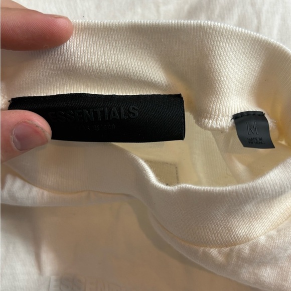 Fog Essentials Fear Of God White Oversize Long Sleeve Tee T-shirt Size medium - Picture 4 of 16